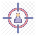 Target Employee Aim Icon