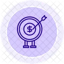 Target Finance Black Outline Icon Icon