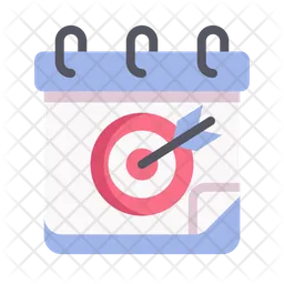 Target goal calendar  Icon