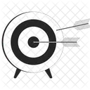 Aim Icon Target Hitting Arrows Archery Aim Shooting Icon