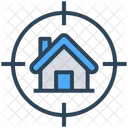 Real Estate Building Target Icon