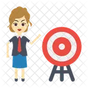 Target Goal Employee Icon
