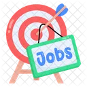 Target Jobs Job Seeking Job Goal Icon