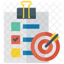 Target List Objective Goal Icon