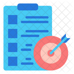 Target List Icon - Download in Flat Style