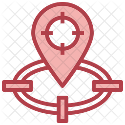 Target Location Icon - Download in Dualtone Style