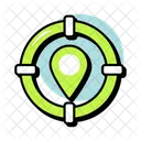 Target Map Target Location Map Target Traveling Map Icon