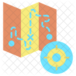 Target Map Icon - Download in Flat Style