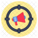 Target Marketing Marketing Goal Focus Marketing Icon