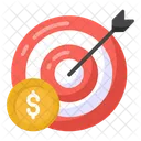 Target Business Target Money Aim Money Icon