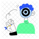 Target Person Target Head Target Market Icon