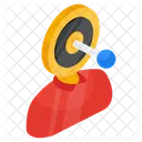 Target Person Target Employee Headhunting Icon