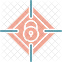 Target Secure Locked Safe Icon