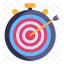 Seo Targeting Target Time Time Goal Icon