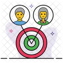 Targeting Audience Targeting Aim Icon