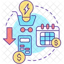 Tarifa de energía eléctrica más baja  Icono