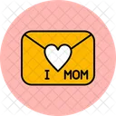 Amo la tarjeta de mamá  Icono