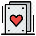 Tarjeta de corazon  Icono