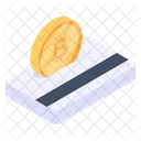 Pago Criptografico Tarjeta Criptografica Tarjeta Bitcoin Icon