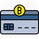 Tarjeta de moneda criptográfica  Icono