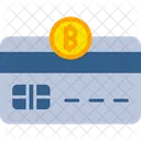 Tarjeta de moneda criptográfica  Icono