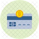 Tarjeta de moneda criptográfica  Icono