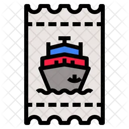 Tarjeta de barco  Icono