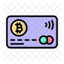 Tarjeta de cajero automático bitcoin  Icono