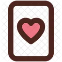 Tarjeta de corazon  Icono