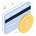 Tarjeta De Credito Bitcoin Criptomoneda Cripto Icono