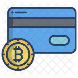 Tarjeta de crédito bitcoin  Icono