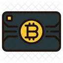 Tarjeta de crédito bitcoin  Icono