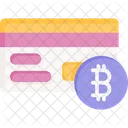 Tarjeta de crédito bitcoin  Icono