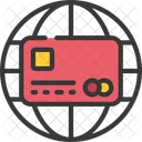 Tarjeta de crédito de internet  Icono