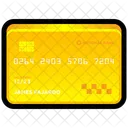 Tarjeta de crédito de oro  Icono