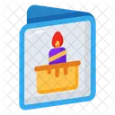 Tarjeta de cumpleaños  Icono