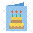 Tarjeta de cumpleaños  Icono