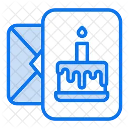 Tarjeta de cumpleaños  Icono