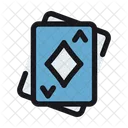 Tarjeta De Diamante Coches De Poquer Apuesta Icon