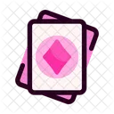 Tarjeta De Diamante Coches De Poquer Apuesta Icon