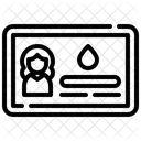 Tarjeta de donante  Icono