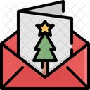 Saludo Tarjeta Navidad Icono