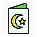 Tarjeta De Felicitacion Ramadan Luna Creciente Icono