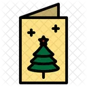 Tarjeta de felicitación de navidad  Icono