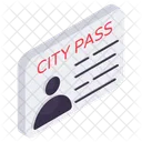 Tarjeta de identificación  Icon