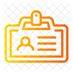 Tarjeta de identificación  Icono
