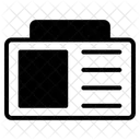 Tarjeta De Identificacion Icono