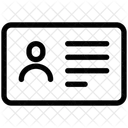 Tarjeta de identificación  Icono