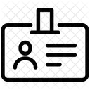 Tarjeta de identificación  Icono