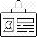 Tarjeta de identificación  Icono